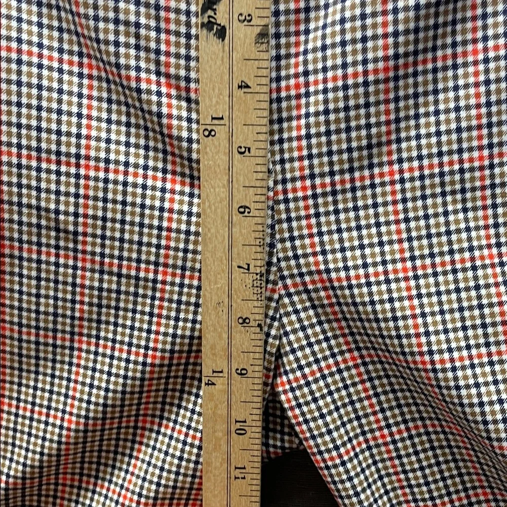 Boden Women's Beige Checkered Trousers